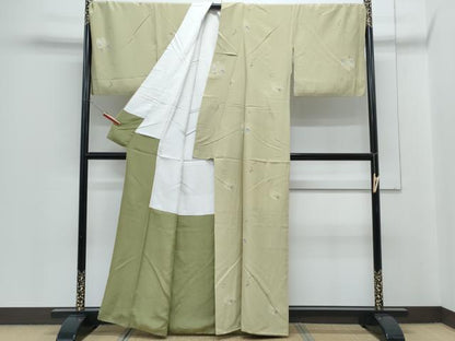 平和屋着物●上質な小紋　吹き寄せ文　正絹　逸品　CABH3813th