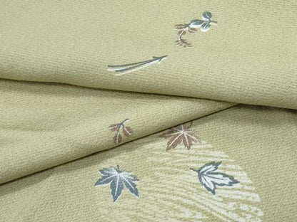 平和屋着物●上質な小紋　吹き寄せ文　正絹　逸品　CABH3813th