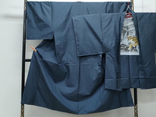 平和屋着物●男性　本場大島紬　アンサンブル　100亀甲　総詰め　正絹　逸品　未使用　CABH3814th