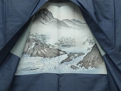 平和屋着物●男性　本場大島紬　アンサンブル　80亀甲　総詰め　正絹　逸品　CABH3815th