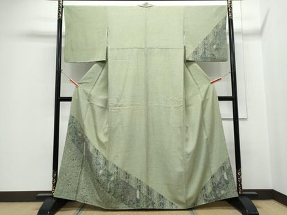 平和屋着物●訪問着　吉祥草花文　正絹　逸品　CABH3822th