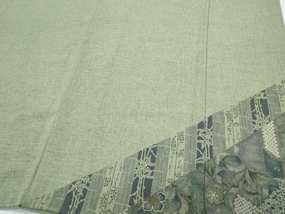 平和屋着物●訪問着　吉祥草花文　正絹　逸品　CABH3822th