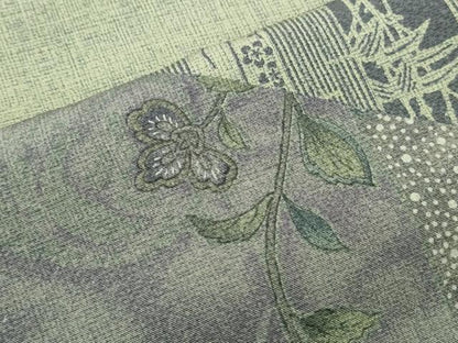 平和屋着物●訪問着　吉祥草花文　正絹　逸品　CABH3822th