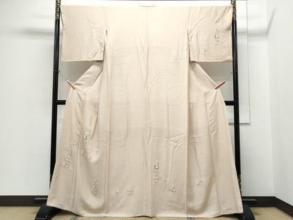 平和屋着物●山口美術織物　皇室　伊勢神宮御用　西陣織　中国三大刺繍　相良刺繍　総刺繍　訪問着　動物花文　金糸　正絹 逸品 CABH3829th