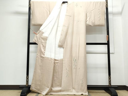 平和屋着物●山口美術織物　皇室　伊勢神宮御用　西陣織　中国三大刺繍　相良刺繍　総刺繍　訪問着　動物花文　金糸　正絹 逸品 CABH3829th