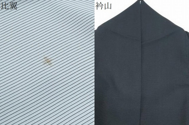 平和屋着物＊夏物　黒留袖　絽　孔雀花文　銀彩　洗える着物　CABH3835th