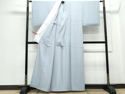 平和屋着物＊夏物　色無地　絽　秘色色　正絹　逸品　CABH3837th