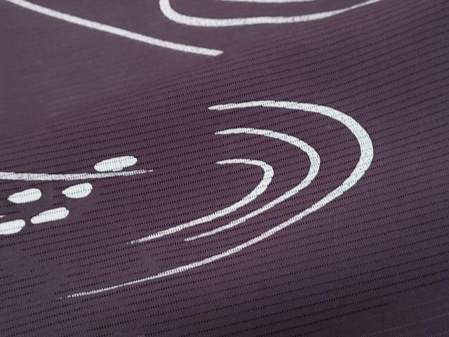 平和屋着物＊夏物　小紋　絽　風景文　正絹　逸品　CABH3844th