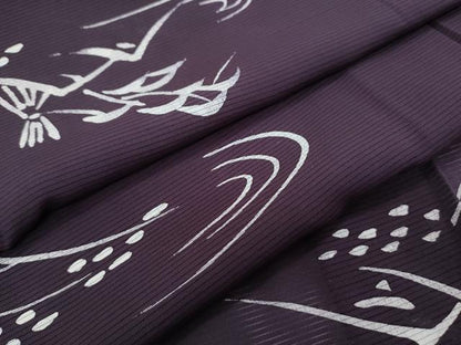 平和屋着物＊夏物　小紋　絽　風景文　正絹　逸品　CABH3844th