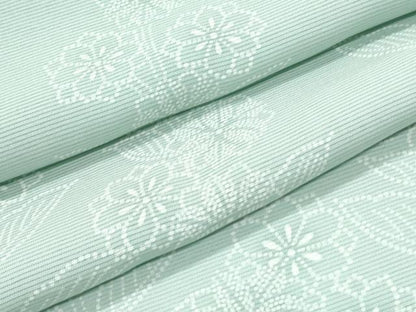 平和屋着物＊夏物　訪問着　絽　草花文　正絹　逸品　CABH3848th