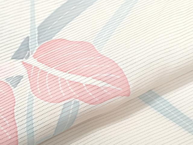 平和屋着物＊夏物　訪問着　絽　友禅　草花文　正絹　逸品　CABH3849th