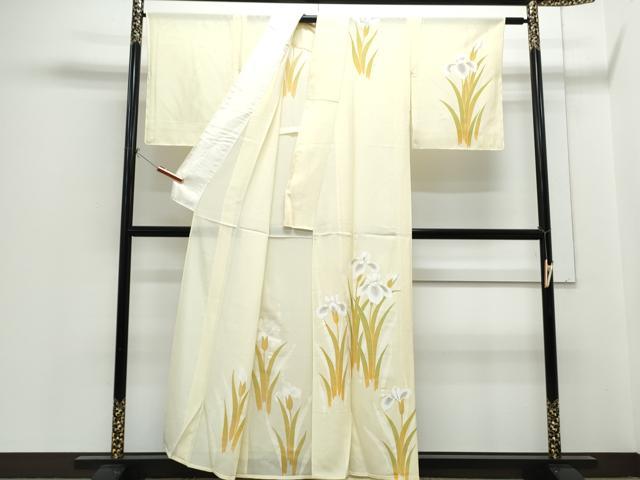 平和屋着物＊夏物　訪問着　絽　草花文　正絹　逸品　CABH3855th