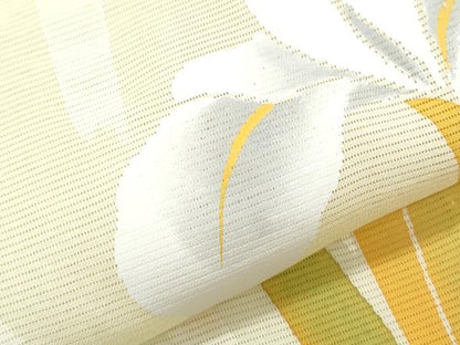 平和屋着物＊夏物　訪問着　絽　草花文　正絹　逸品　CABH3855th