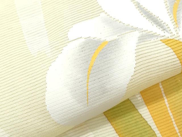 平和屋着物＊夏物　訪問着　絽　草花文　正絹　逸品　CABH3855th