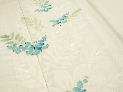 平和屋着物＊夏物　訪問着　絽　草花文　正絹　逸品　CABH3859th