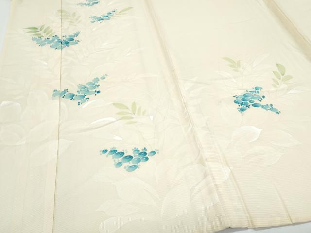 平和屋着物＊夏物　訪問着　絽　草花文　正絹　逸品　CABH3859th