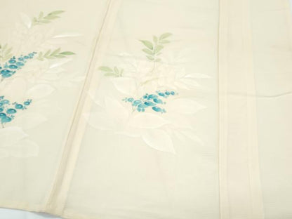 平和屋着物＊夏物　訪問着　絽　草花文　正絹　逸品　CABH3859th
