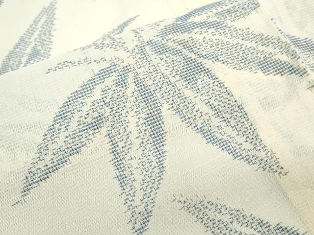平和屋着物＊夏物　紗紬　舞葉文　正絹　逸品　CABH3861th