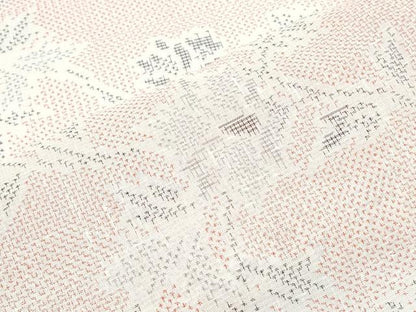 平和屋着物＊夏物　紗紬　更紗花文　正絹　逸品　CABH3863th