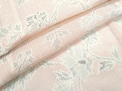 平和屋着物＊夏物　紗紬　更紗花文　正絹　逸品　CABH3863th