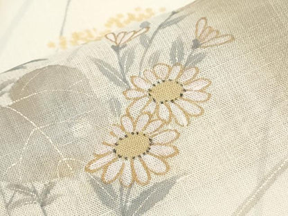 平和屋着物＊夏物　訪問着　紗紬　道長草花文　正絹　逸品　CABH3865th