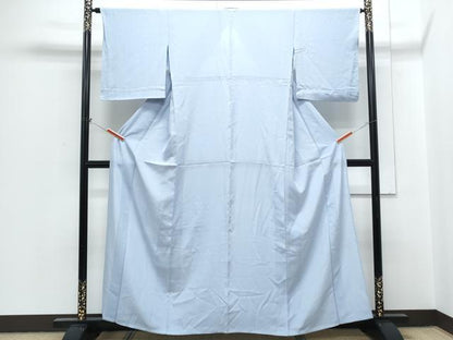 平和屋着物＊夏物　色無地　絽　空色　正絹　逸品　CABH3868th