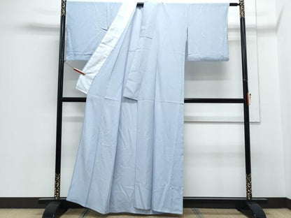 平和屋着物＊夏物　色無地　絽　空色　正絹　逸品　CABH3868th