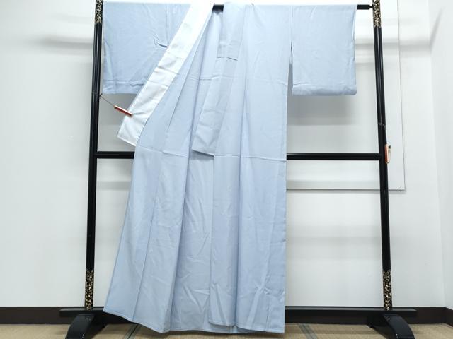 平和屋着物＊夏物　色無地　絽　空色　正絹　逸品　CABH3868th