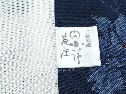 平和屋着物＊夏物　紗紬　草花文　正絹　逸品　CABH3871th