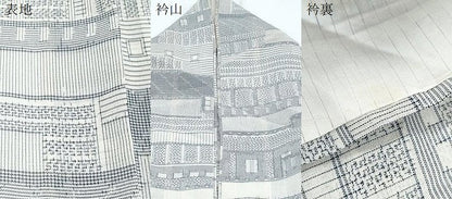 平和屋着物＊夏物　紗紬　吉祥文　正絹　逸品　CABH3873th