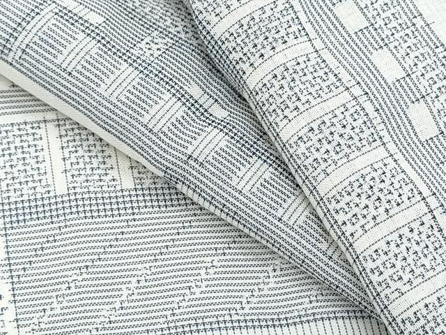 平和屋着物＊夏物　紗紬　吉祥文　正絹　逸品　CABH3873th