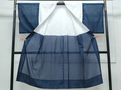 平和屋着物＊夏物　男性　長襦袢　絽　濃藍色　CABH3876th