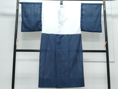 平和屋着物＊夏物　男性　長襦袢　絽　濃藍色　CABH3876th