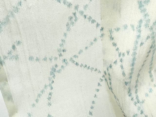 平和屋着物＊夏物　小紋　縮織　舞蝶文　CABH3878th