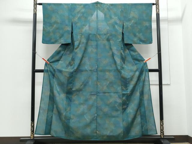 平和屋着物＊夏物　小紋　紗　舞蝶文　やまと誂製　洗える着物　CABH3880th