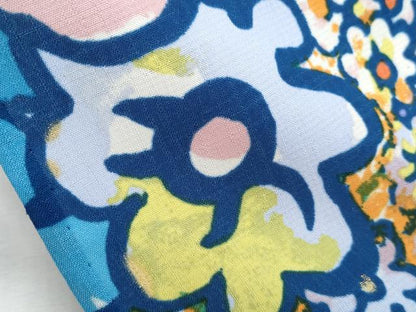 平和屋着物＊夏物　セオアルファ　小紋・浴衣兼用　tsumori chisato　花尽し　金彩　洗える着物　未使用　CABH3884th