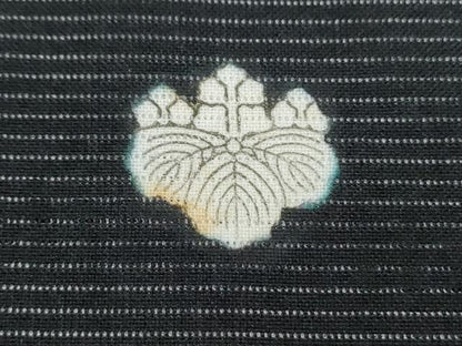 平和屋着物＊夏物　黒留袖　絽　駒刺繍　鼓花文　洗える着物　CABH3887th