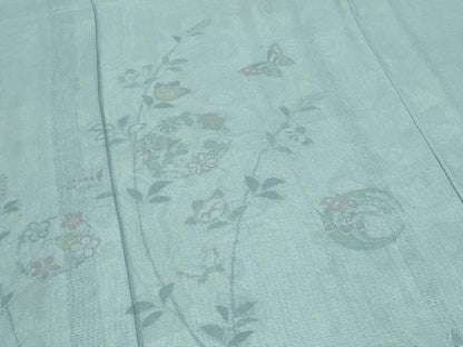 平和屋着物＊夏物　訪問着　紗袷　紗×絽　花蝶文　正絹　逸品　CABH3889th