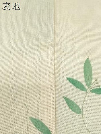 平和屋着物＊夏物　小紋　絽　舞葉紋　正絹　逸品　CABH3890th