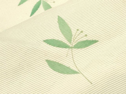 平和屋着物＊夏物　小紋　絽　舞葉紋　正絹　逸品　CABH3890th