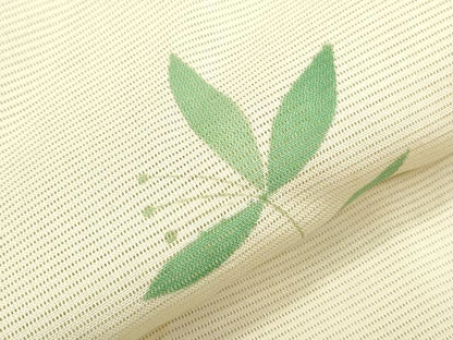 平和屋着物＊夏物　小紋　絽　舞葉紋　正絹　逸品　CABH3890th