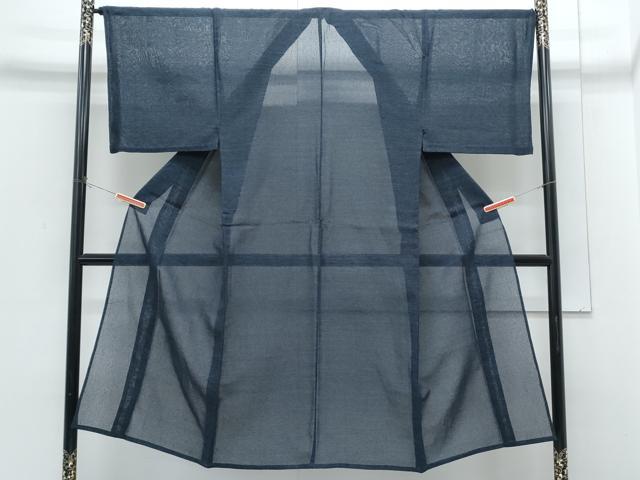 平和屋着物＊夏物　男性　小紋　紗　霞文　CABH3891th