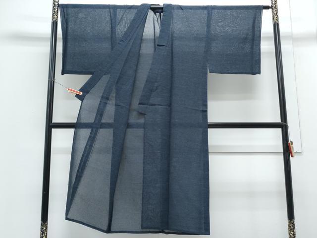 平和屋着物＊夏物　男性　小紋　紗　霞文　CABH3891th