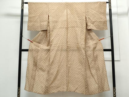 平和屋着物＊夏物　小千谷ちぢみ　吉祥文　麻　逸品　CABH3901th