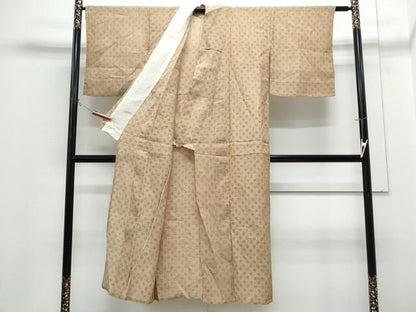 平和屋着物＊夏物　小千谷ちぢみ　吉祥文　麻　逸品　CABH3901th