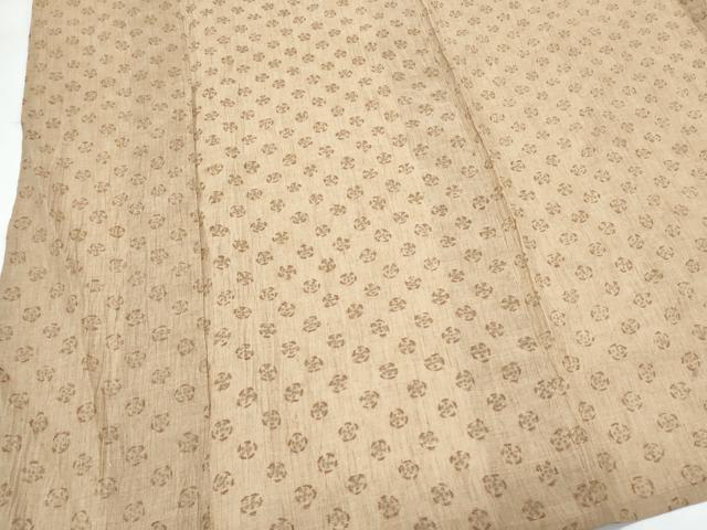 平和屋着物＊夏物　小千谷ちぢみ　吉祥文　麻　逸品　CABH3901th