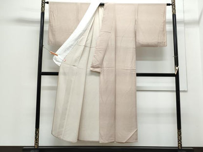 平和屋着物＊夏物　江戸小紋　伊予縞　反端付き　正絹　逸品　CABH3902th