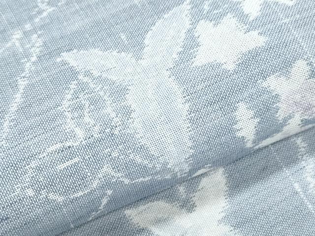 平和屋着物＊夏物　色留訪問着　紗紬　草花文　正絹　逸品　CABH3904th