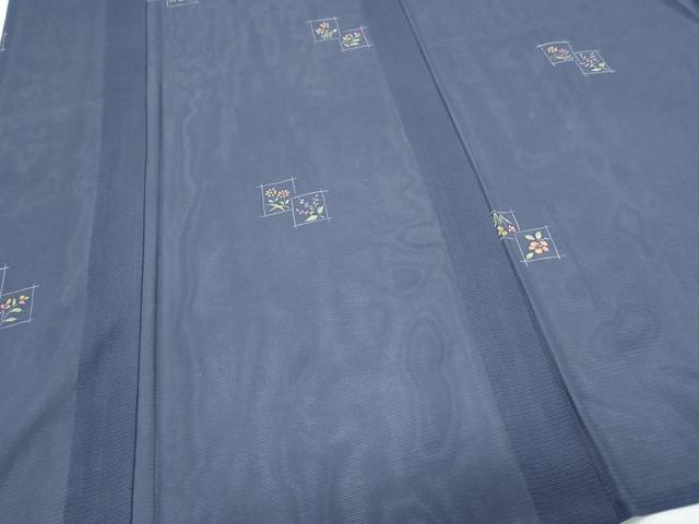 平和屋着物＊夏物　小紋　絽　色紙重ね花紋　正絹　逸品　CABH3909th