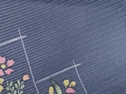 平和屋着物＊夏物　小紋　絽　色紙重ね花紋　正絹　逸品　CABH3909th